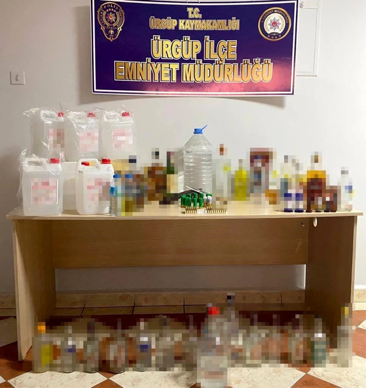 Nevşehir\'de Yeni Yıl Öncesi Kaçak ve Sahte Alkollü İçki Operasyonu