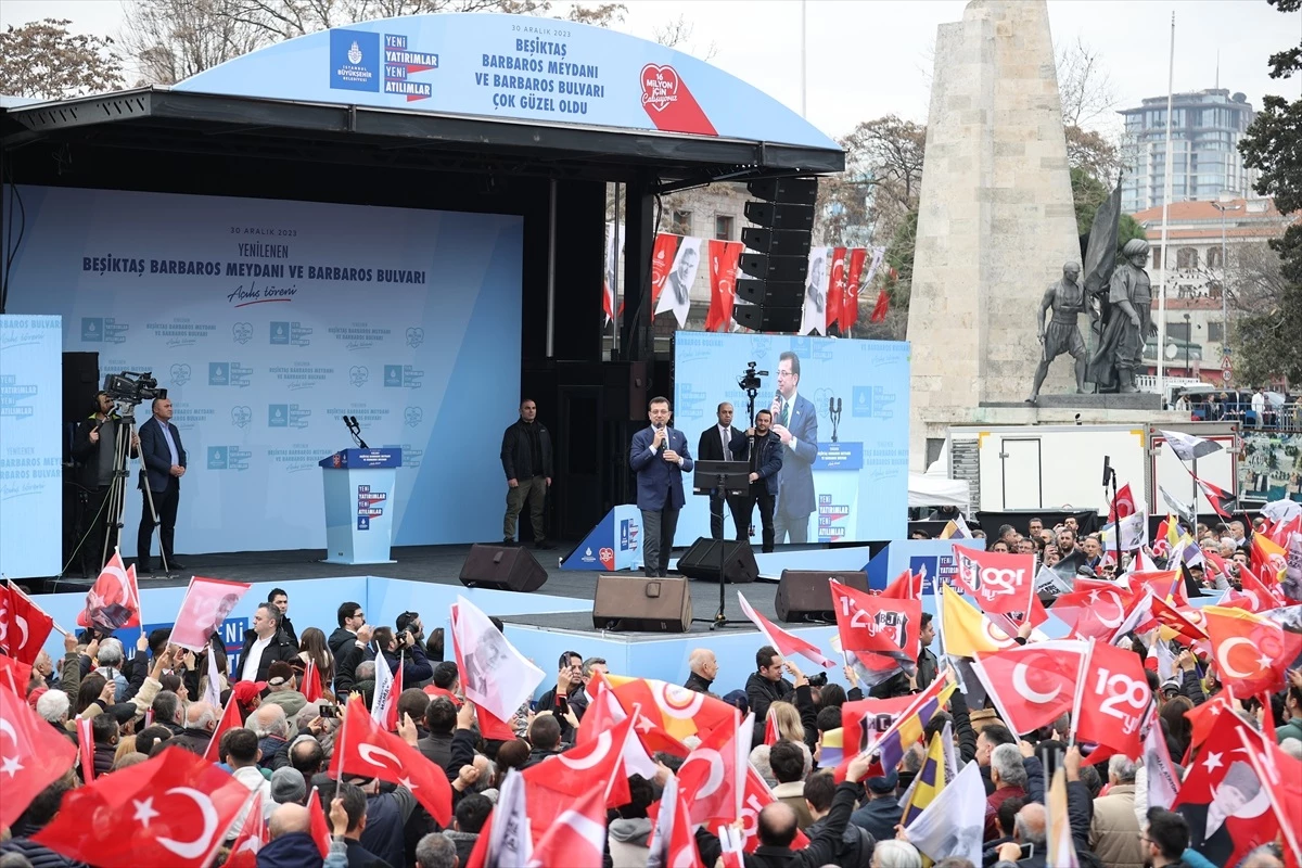 İBB, Beşiktaş Barbaros Meydanı ve Bulvarı\'nın açılışını yaptı