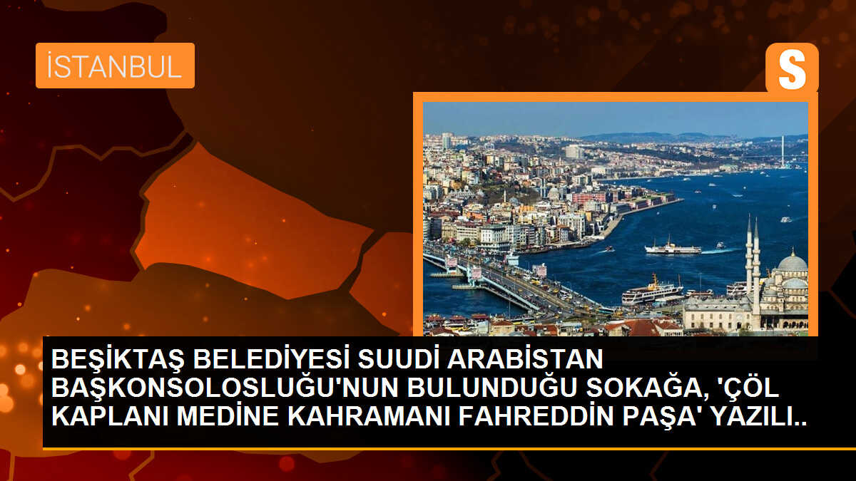 Beşiktaş Belediyesi, Fahreddin Paşa Sokağı\'na Türk bayrakları ve Atatürk fotoğrafları astı
