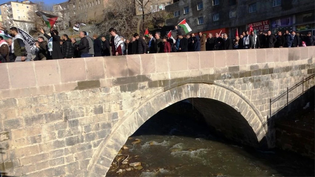 Bitlis\'te Filistin İçin Yürüyoruz etkinliği düzenlendi