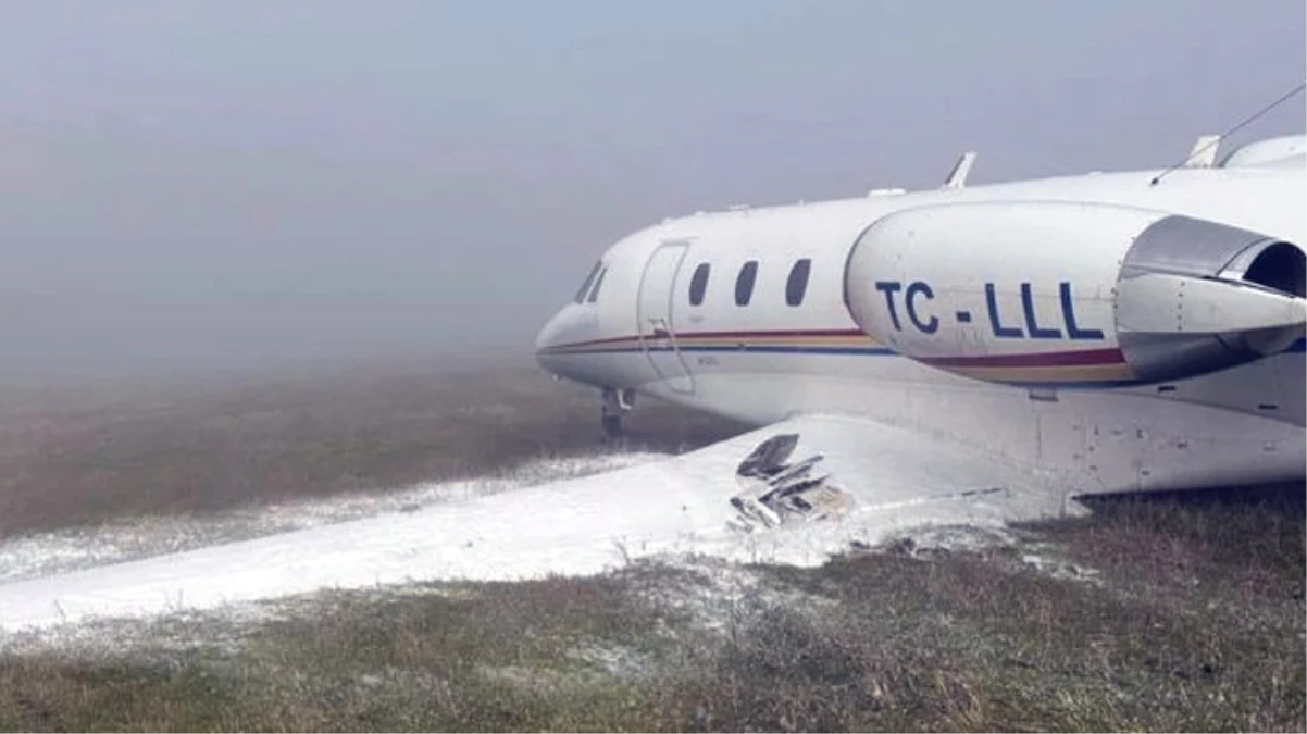 Özel jet Diyarbakır Havalimanı\'na inişi sırasında pistten çıktı