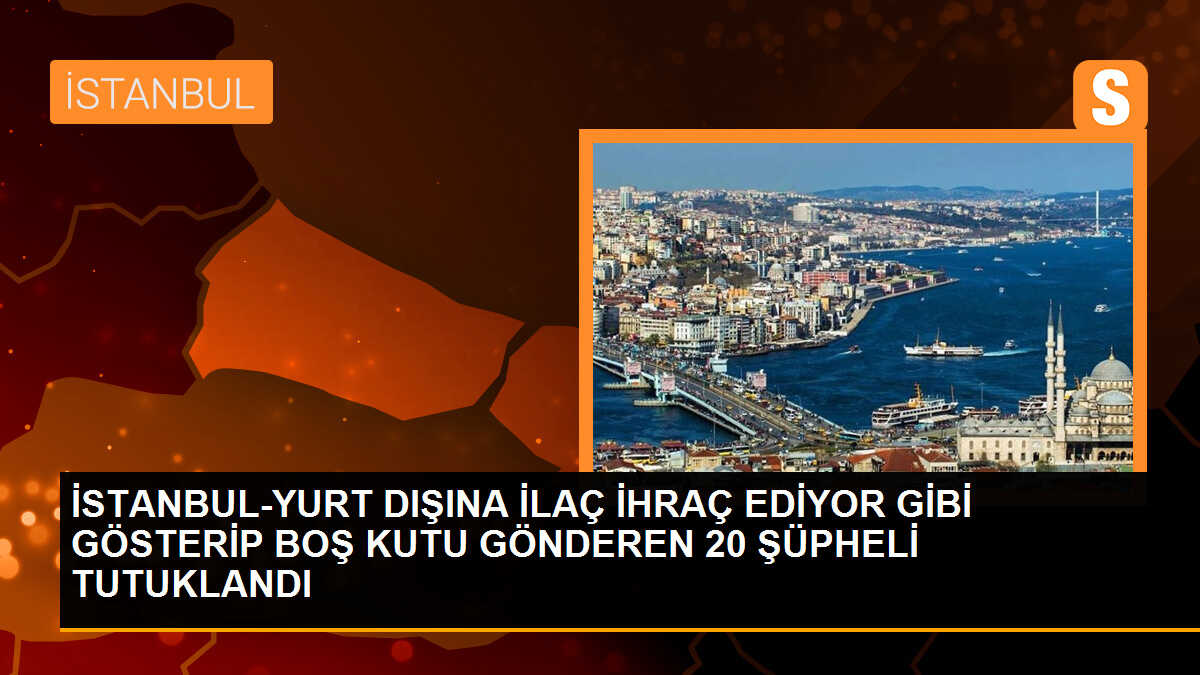 İstanbul\'da sahte ilaç ihracatı operasyonu: 20 tutuklama, 15 adli kontrol