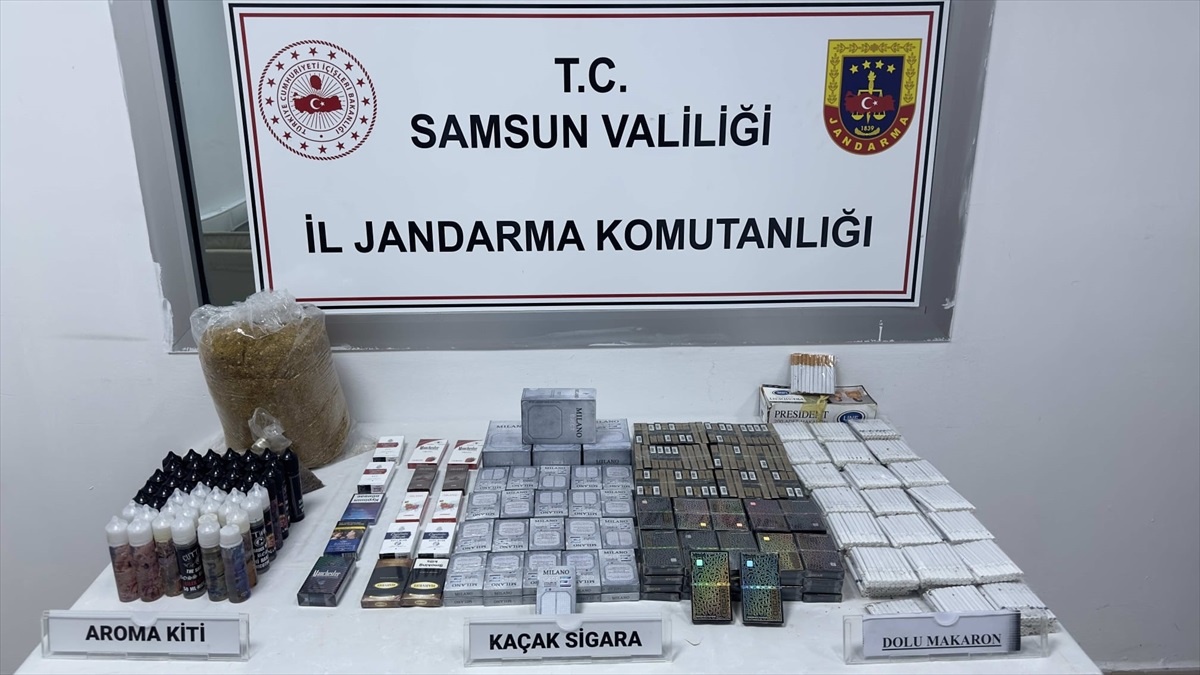 Samsun\'da tütün ve sigara kaçakçılığı operasyonunda bir şüpheli gözaltına alındı