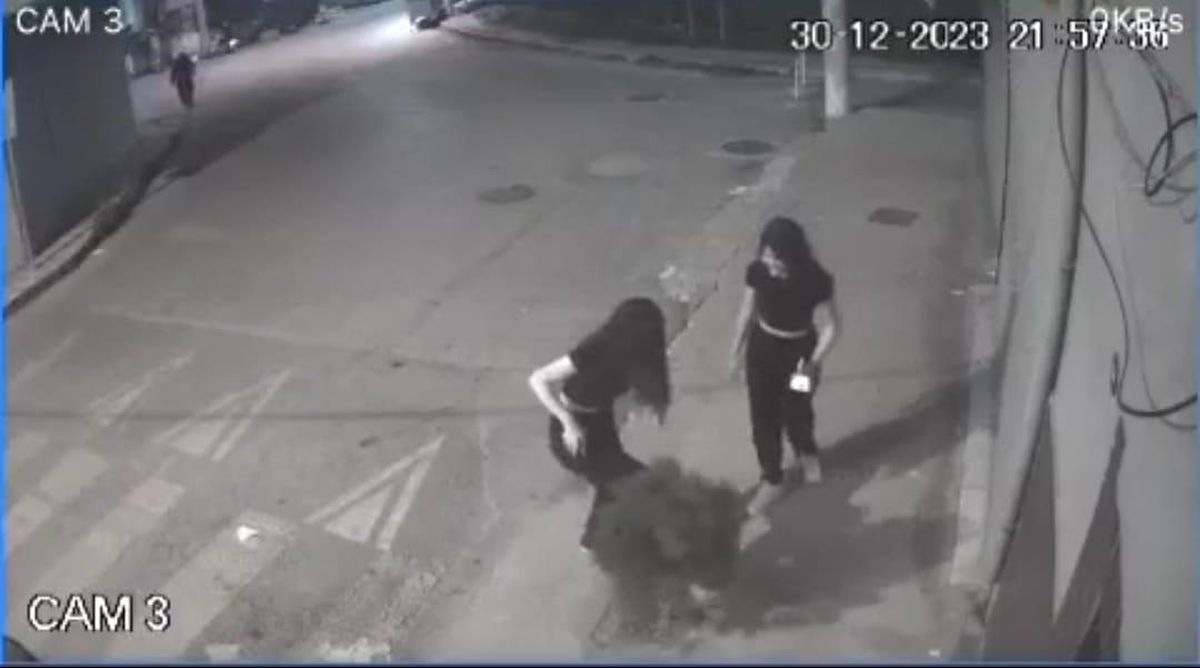 İzmir\'de Genç Kızlar Kaldırımdaki Ağacı Tekmeledi