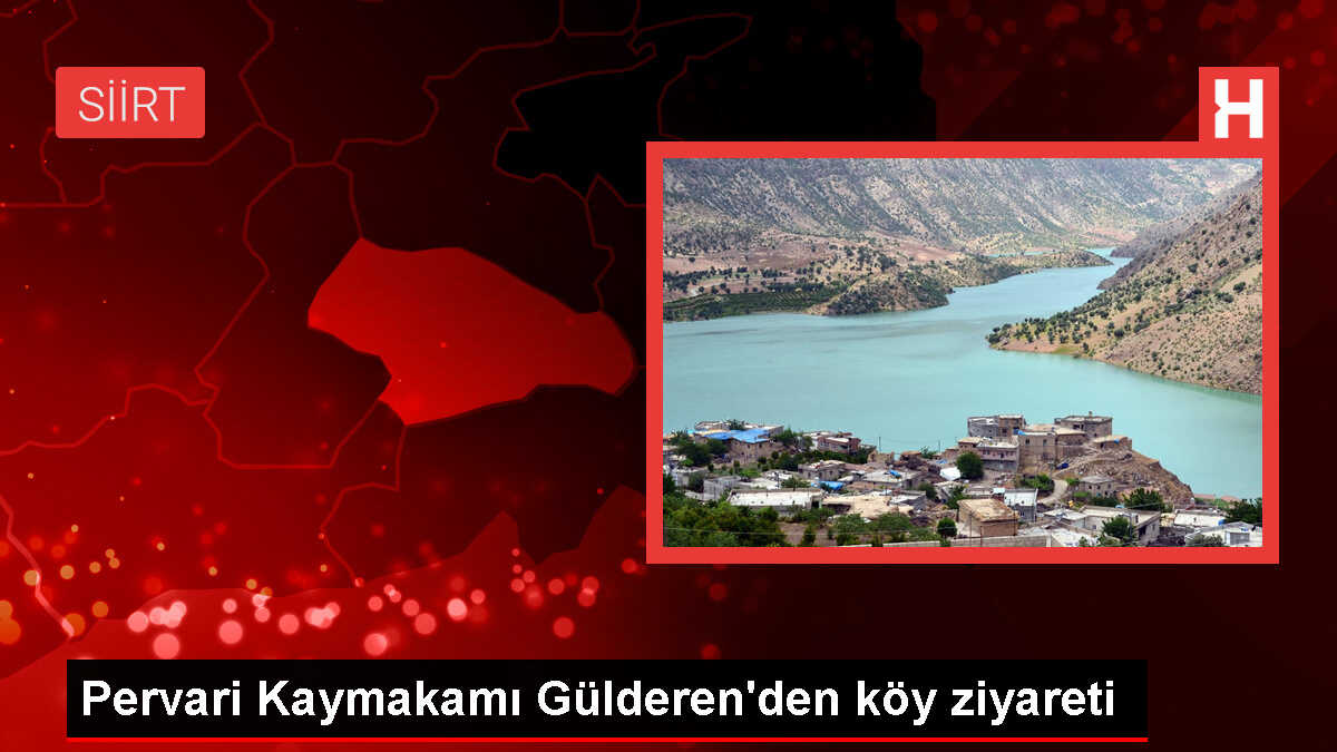 Siirt'in Pervari Kaymakamı Köprüçay köyünü ziyaret etti
