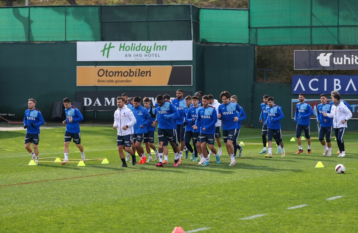 Trabzonspor, MKE Ankaragücü maçı için hazırlıklarını sürdürdü