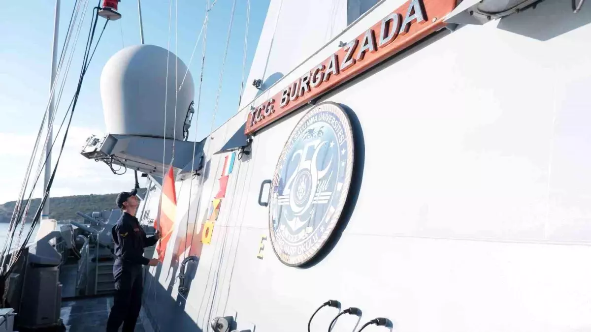 TCG Burgazada, yeni yılda nöbette olacak