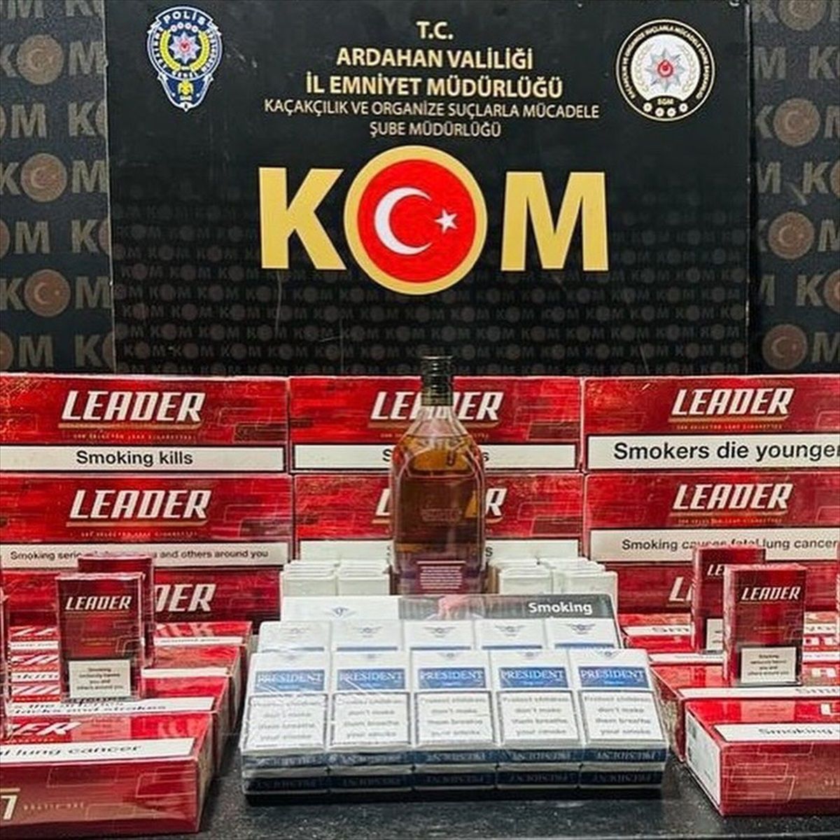 Ardahan\'da Sigara Kaçakçılığı Operasyonunda 230 Paket Sigara Ele Geçirildi