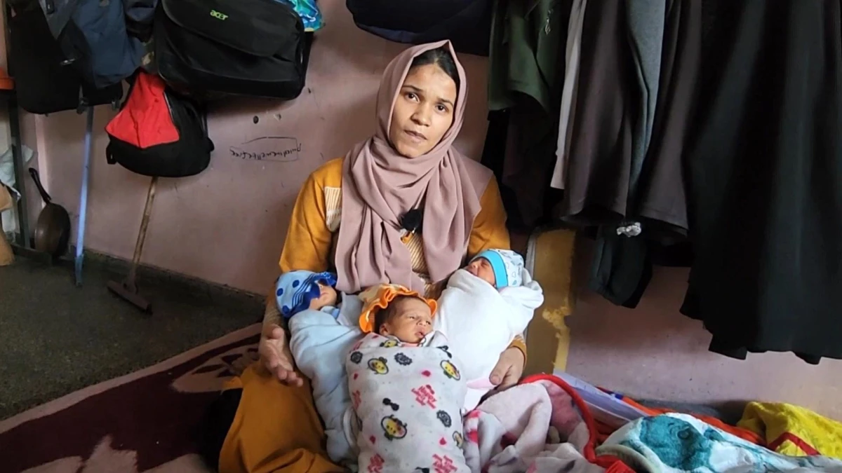 Gazze\'deki Dördüz Annesi İman El-Masri\'nin Zorlu Yaşamı