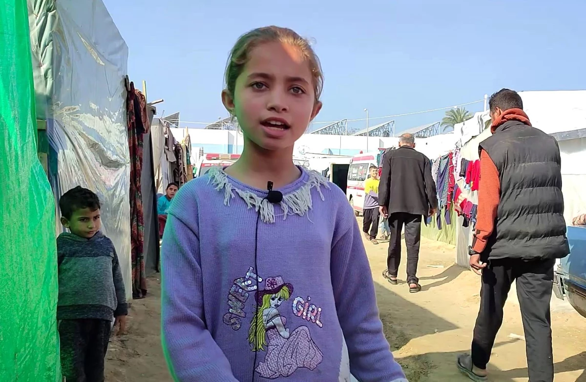 Gazze Şeridi\'nde çocukların tek dileği savaşın sona ermesi