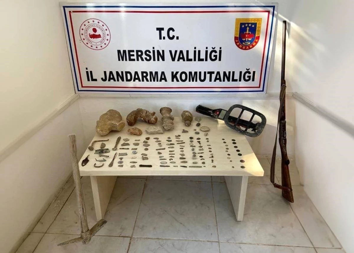Mersin\'de Define Amaçlı Kaçak Kazı Yapan Şahıs Yakalandı