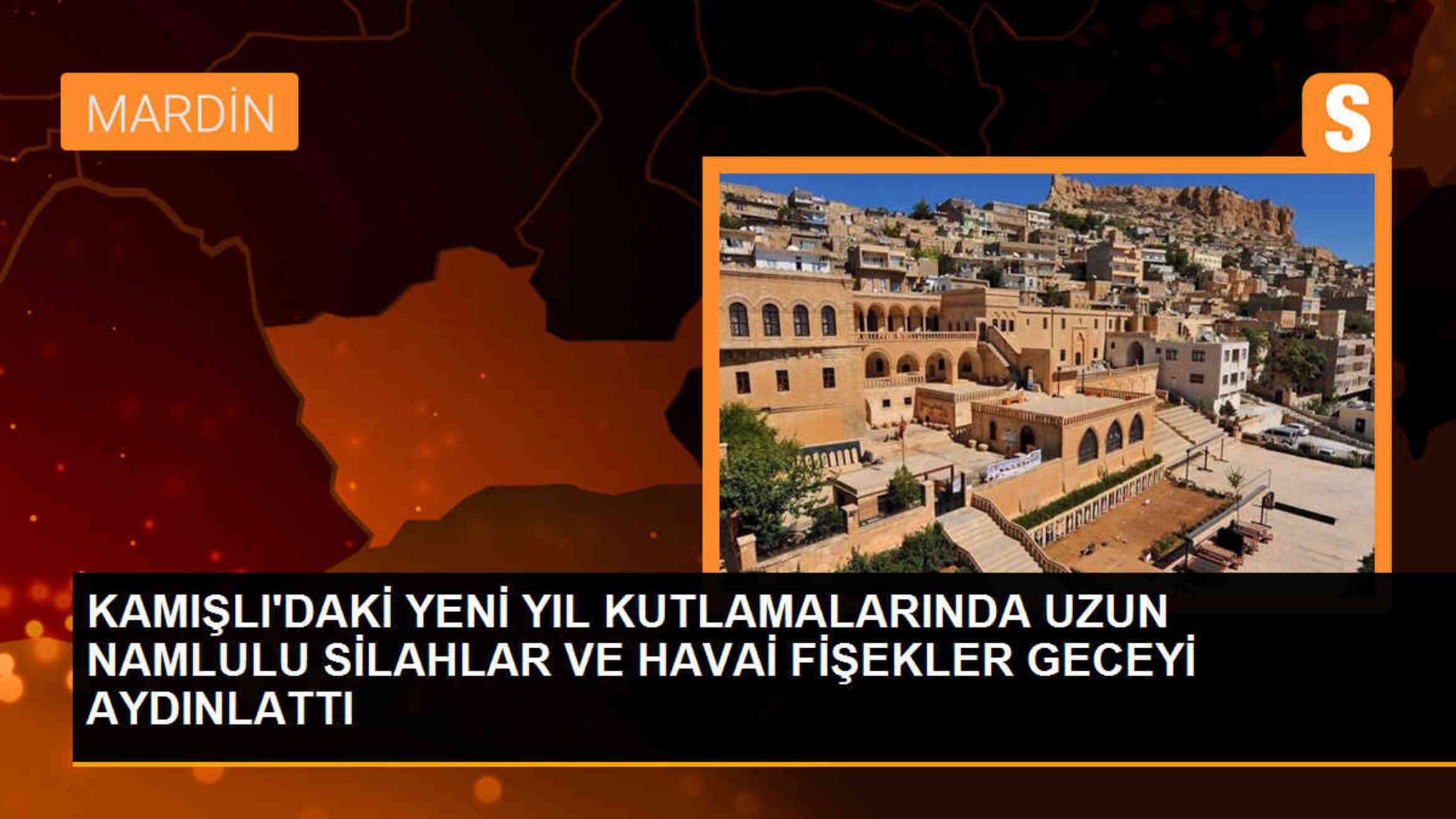 Suriye\'nin Kamışlı kentinde yeni yıl kutlamalarında silahlar ve havai fişekler kullanıldı