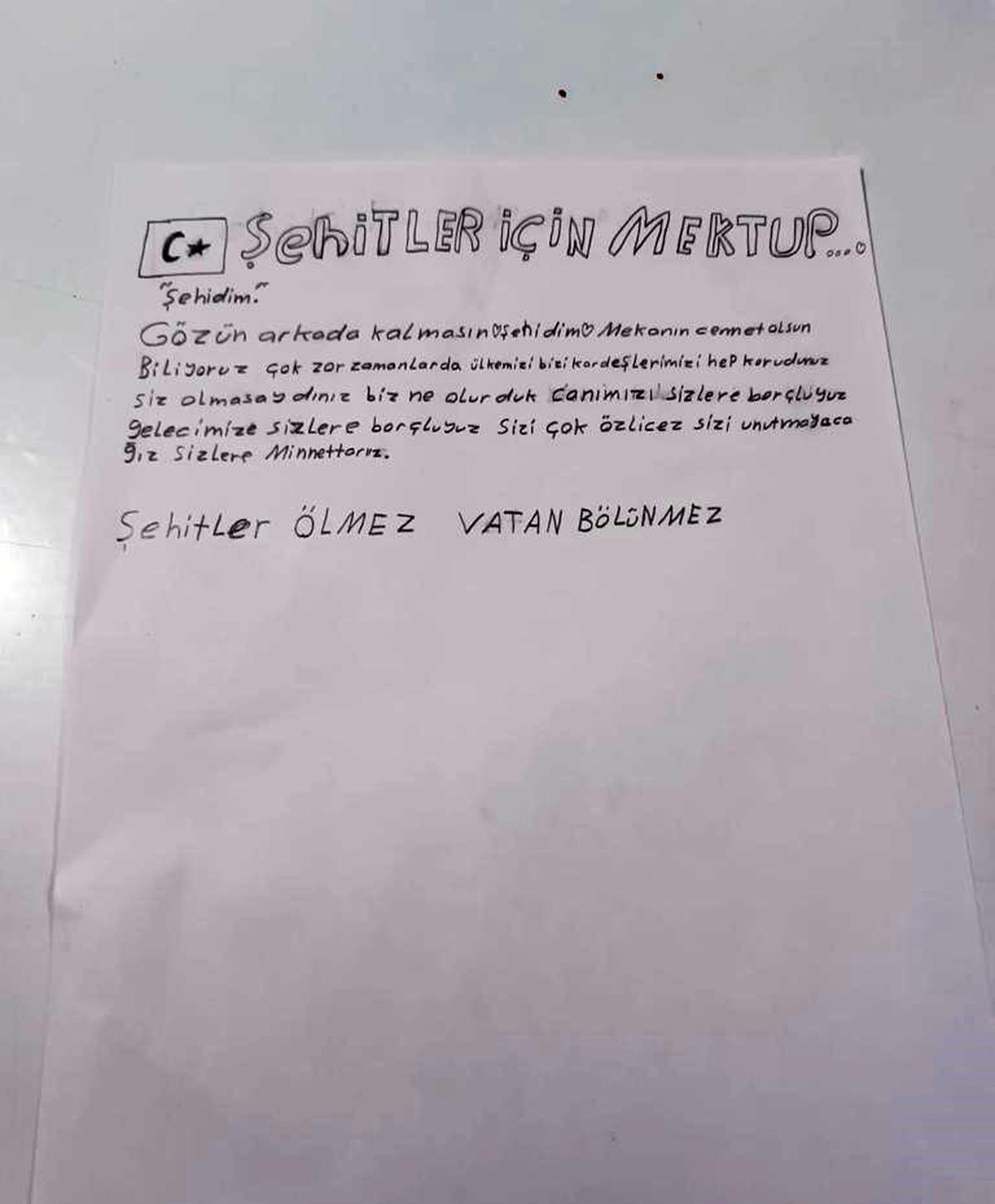 Devlet korumasındaki çocuklar, Mehmetçiğe mektuplar yazarak yeni yıllarını kutladı