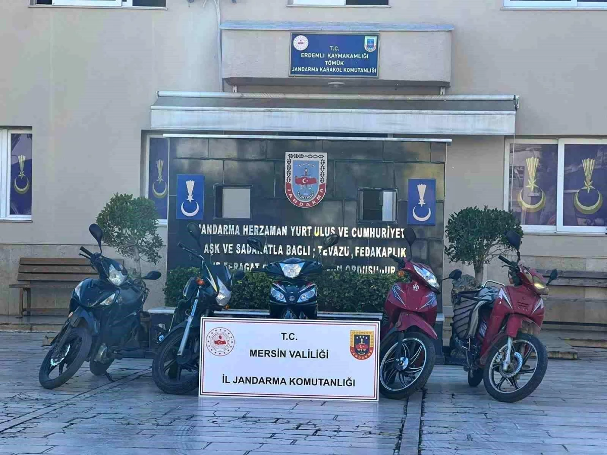 Mersin\'de 5 Motosiklet Çalan Şüpheli Tutuklandı