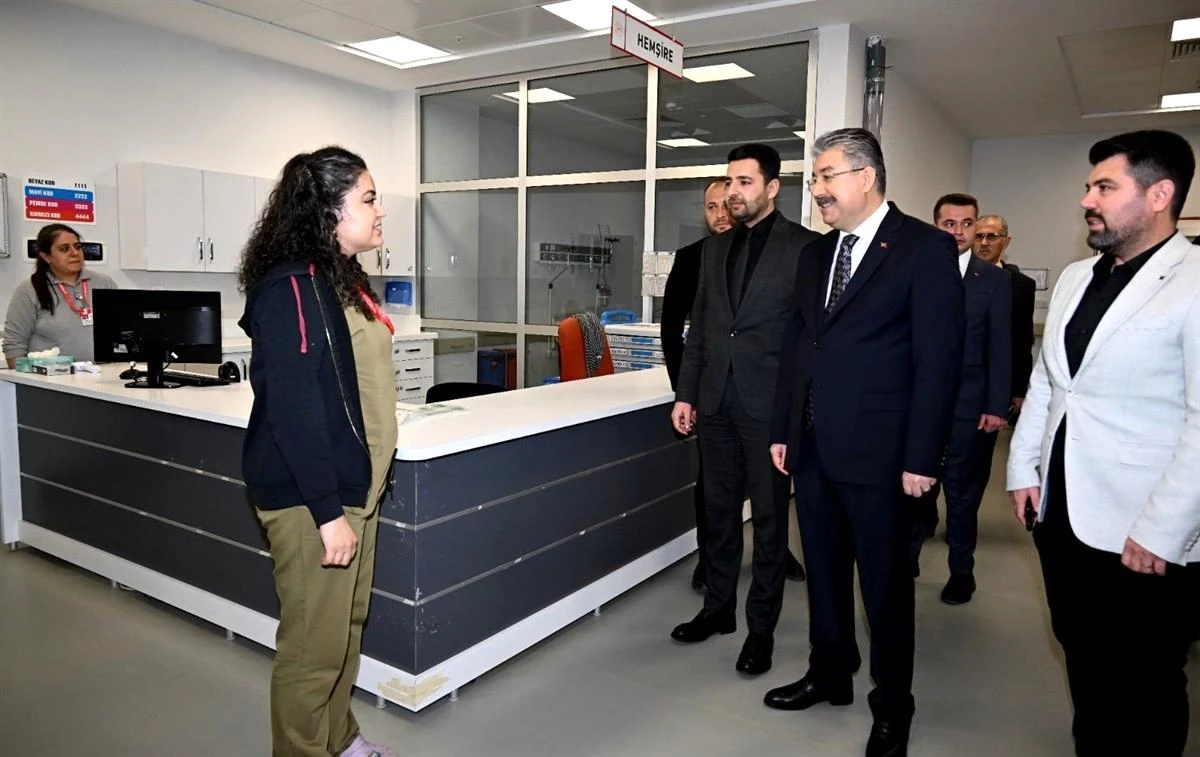 Osmaniye Valisi Dr. Erdinç Yılmaz, görev yapan personeli ziyaret etti