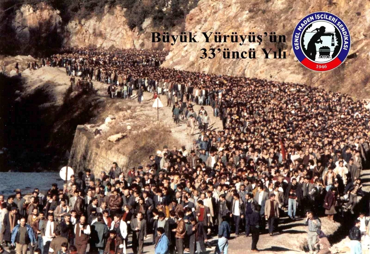 Zonguldak-Ankara Büyük Madenci Yürüyüşü\'nün 33. Yıldönümü Kutlandı