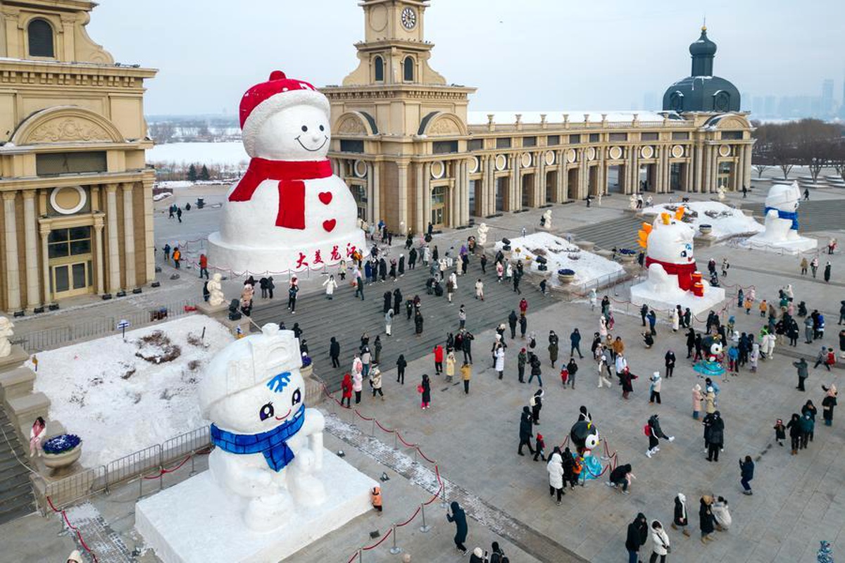 Çin\'in Heilongjiang eyaleti kış turizmi için popüler bir nokta haline geldi