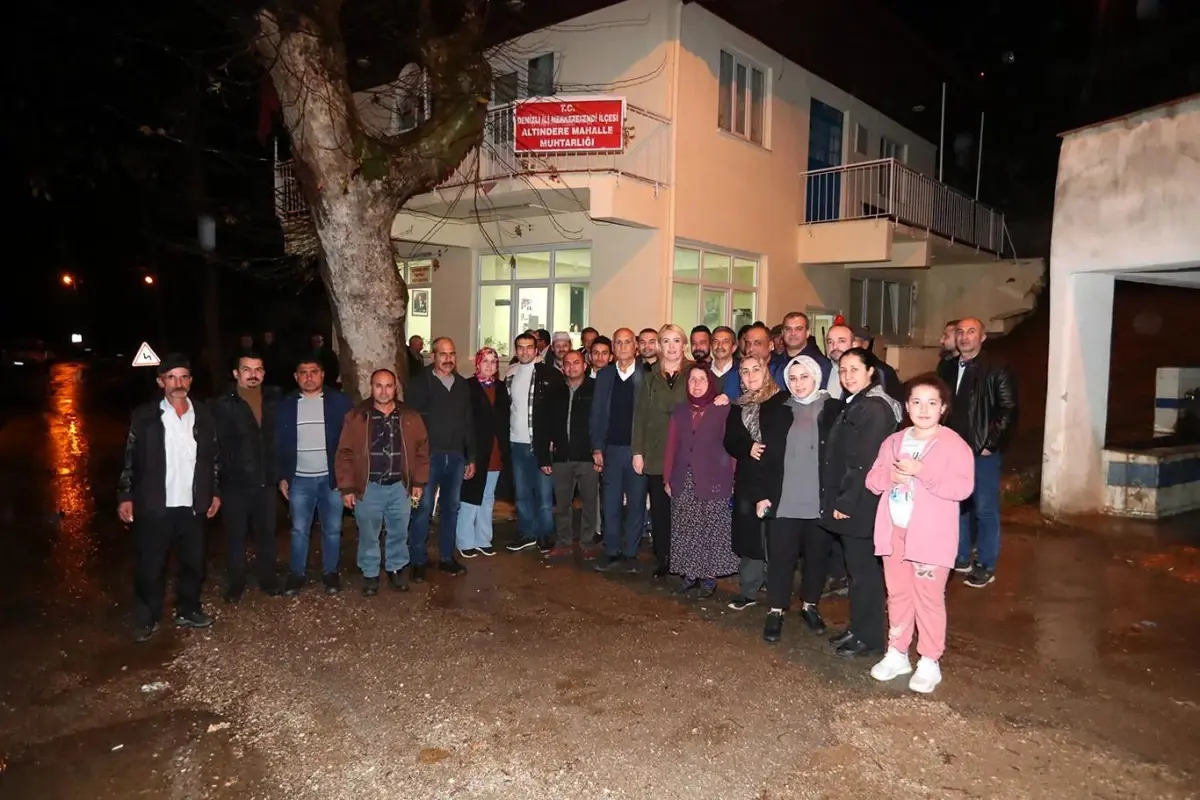 Merkezefendi Belediye Başkanı Şeniz Doğan, Altındere Mahalle sakinleri ile buluştu