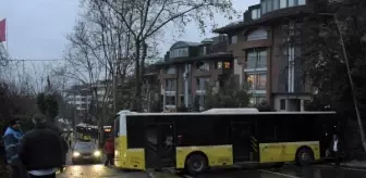 Beşiktaş'ta İETT otobüsü panelvana çarptı: 2 yaralı