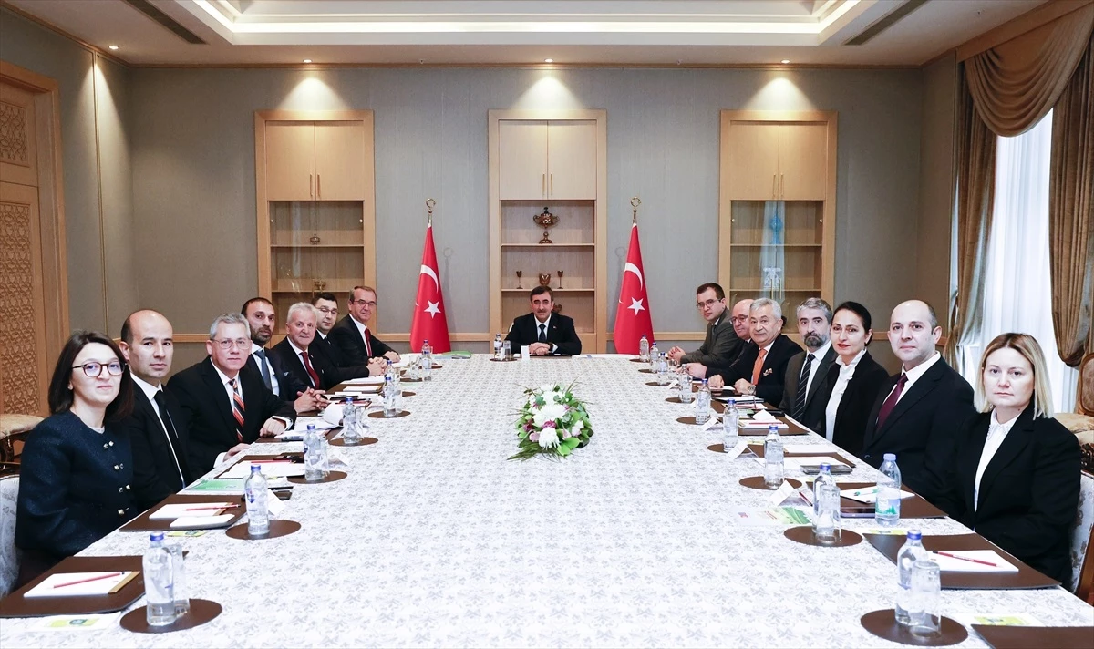 Cumhurbaşkanı Yardımcısı Cevdet Yılmaz, OSTİM OSB ile SETBİR Yönetim Kurulu Üyelerini Kabul Etti