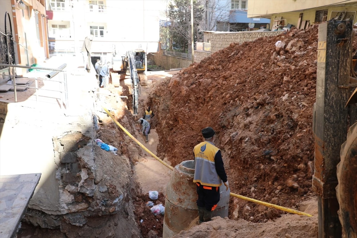 MARSU, Mardin\'de bir mahallede kanalizasyon şebekesini yeniledi