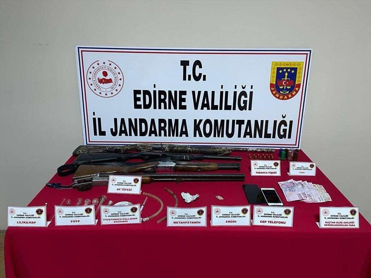 Keşan\'da uyuşturucu operasyonunda 2 kişi gözaltına alındı