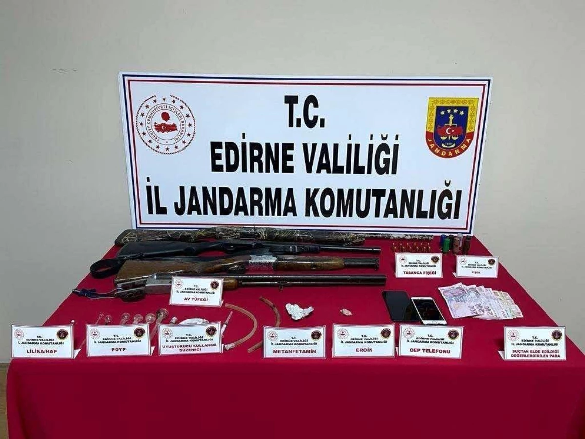 Keşan\'da Uyuşturucu ve Silah Operasyonu: 2 Gözaltı