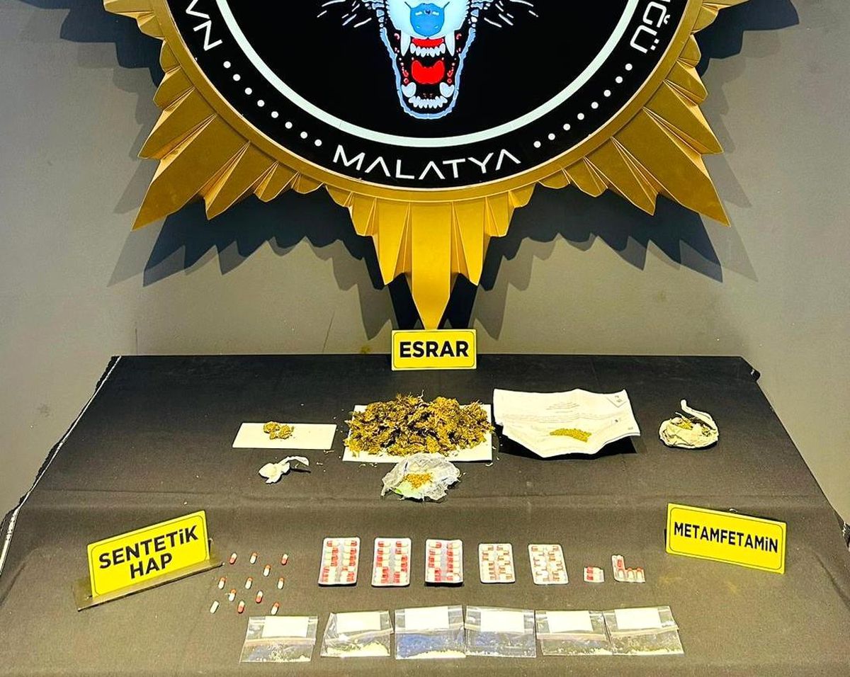 Malatya\'da uyuşturucu operasyonunda 209 gram esrar ele geçirildi
