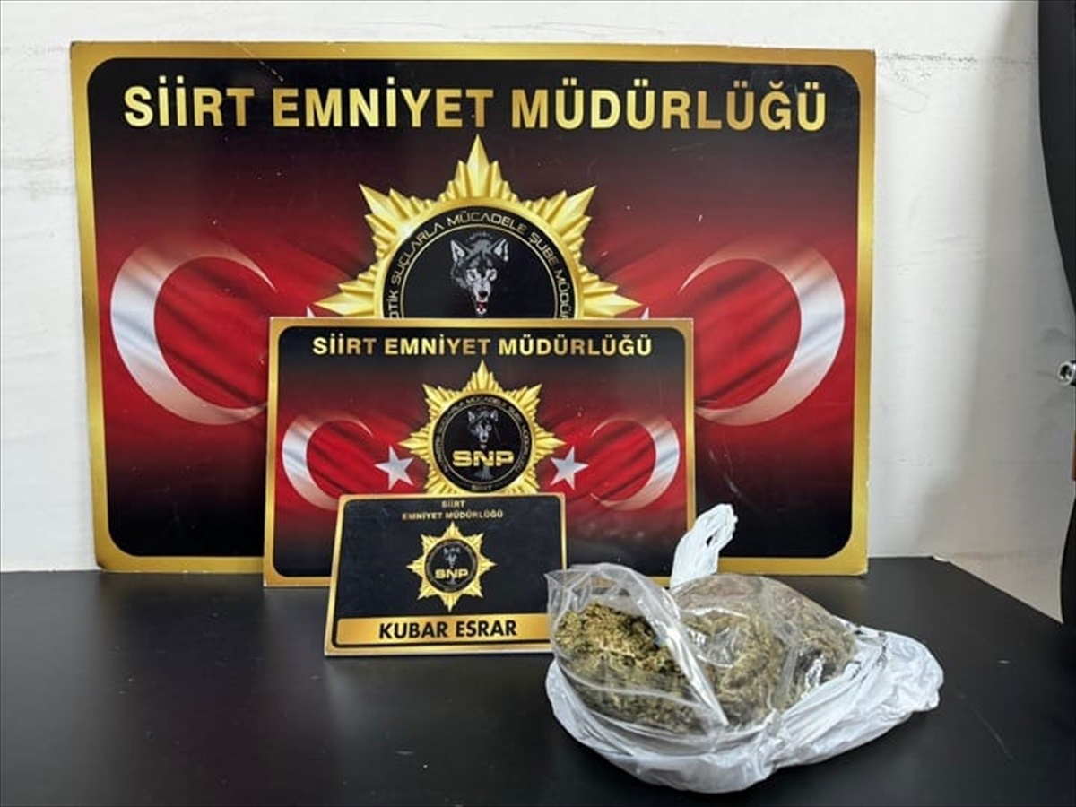 Siirt\'te Uyuşturucu Operasyonu: 9 Şüpheliden 1\'i Tutuklandı