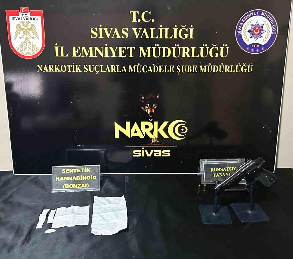 Sivas\'ta yapılan uyuşturucu operasyonunda bir kişi tutuklandı