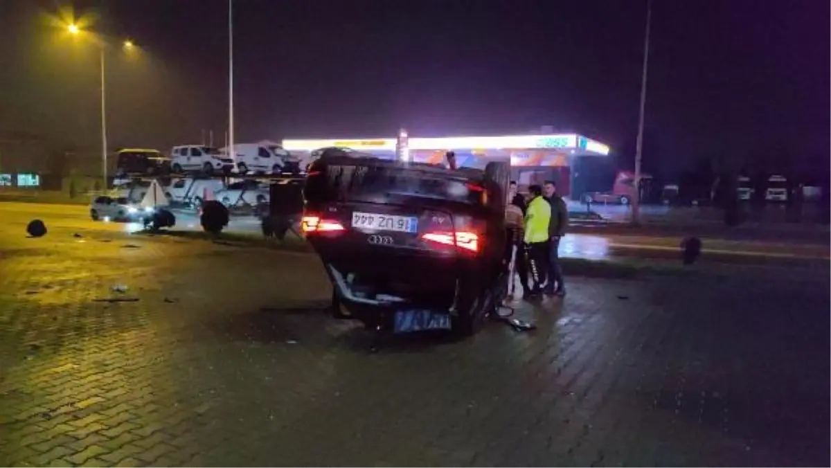 İnegöl'de Kontrolden Çıkan Araç Takla Attı: 3 Yaralı