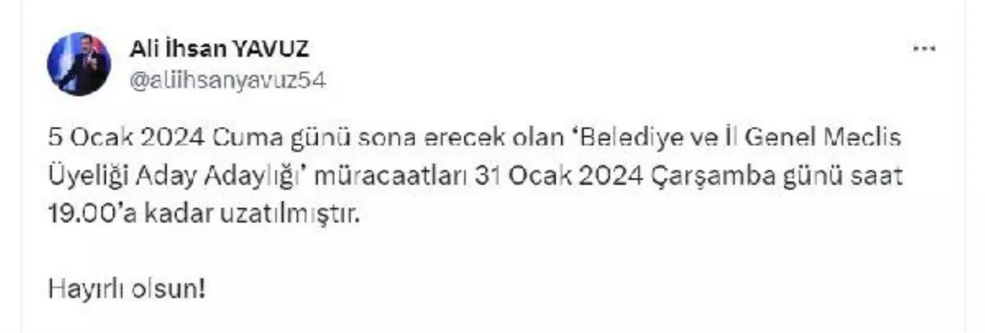 AK Parti, belediye ve il genel meclis üyeliği aday adaylığı başvuru süresini uzattı