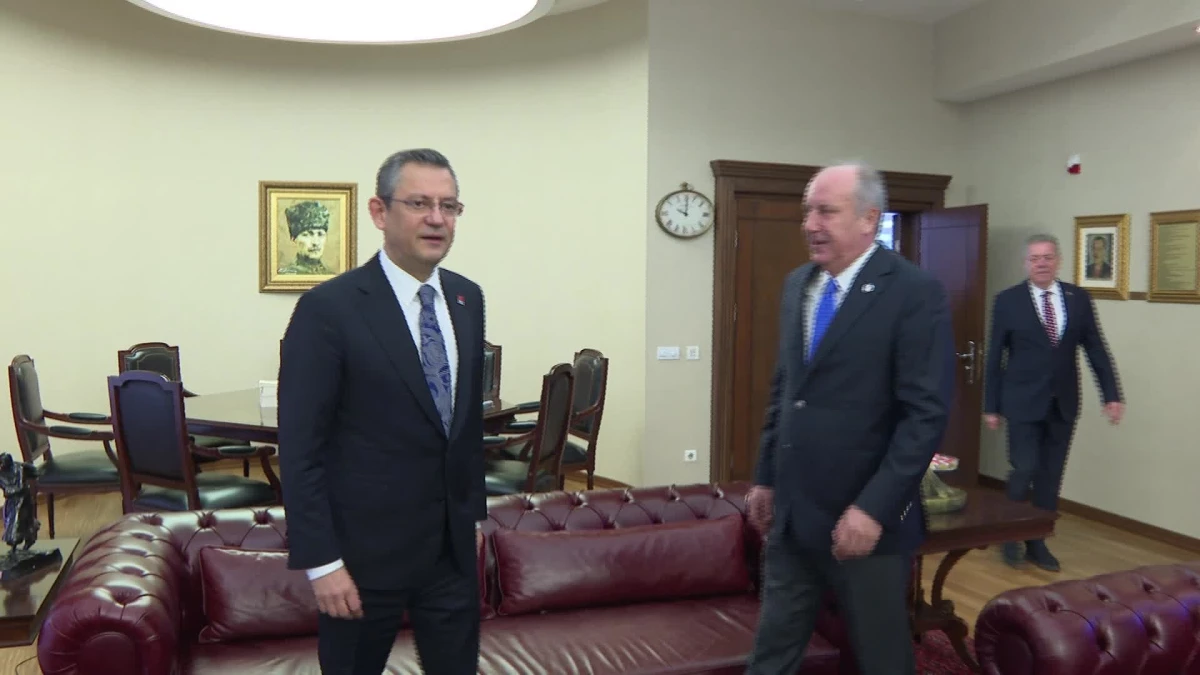 CHP Genel Başkanı Özgür Özel, Memleket Partisi Genel Başkanı Muharrem İnce ile görüştü