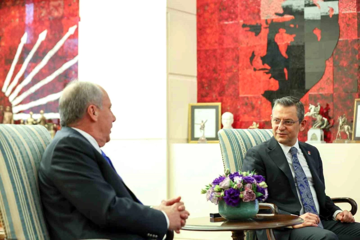 CHP Genel Başkanı Özgür Özel, Memleket Partisi Genel Başkanı Muharrem İnce ile Görüştü
