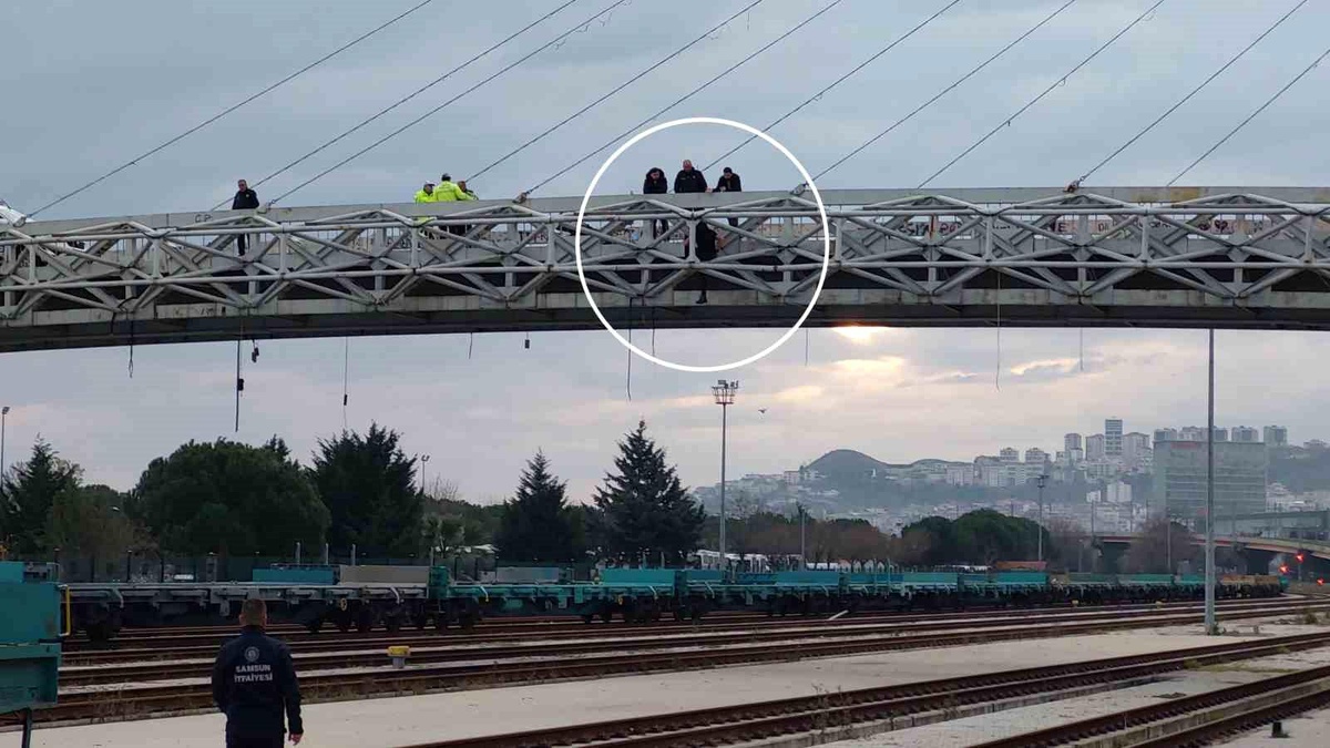 Samsun\'da Çocuklarını Göremeyen Baba İntihara Kalkıştı