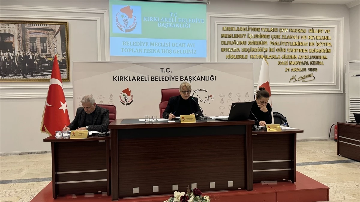 Kırklareli Belediye Meclisi Ocak Ayı Toplantısı Gerçekleştirildi