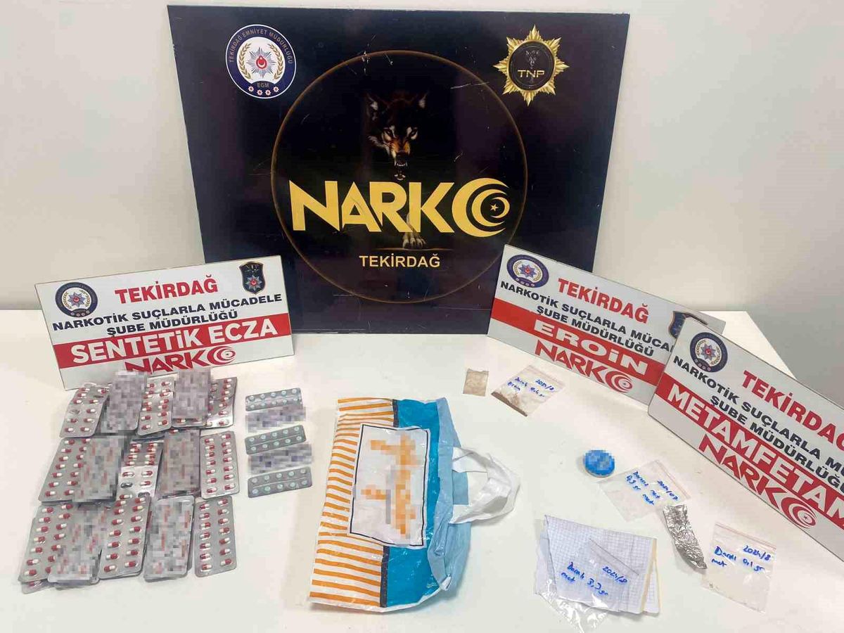 Tekirdağ\'da yapılan operasyonda 6 kişi yakalandı, uyuşturucu madde ele geçirildi