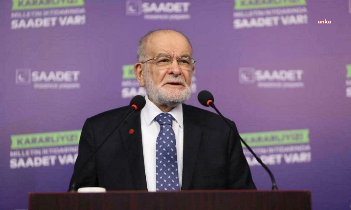 Saadet Partisi Genel Başkanı Temel Karamollaoğlu, Yargıtay\'ın Can Atalay kararını eleştirdi