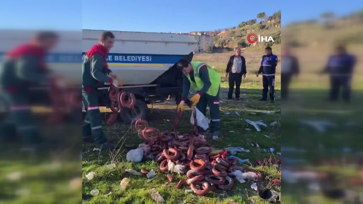 100 kilogram bozuk ve küflü sucuk imha edildi