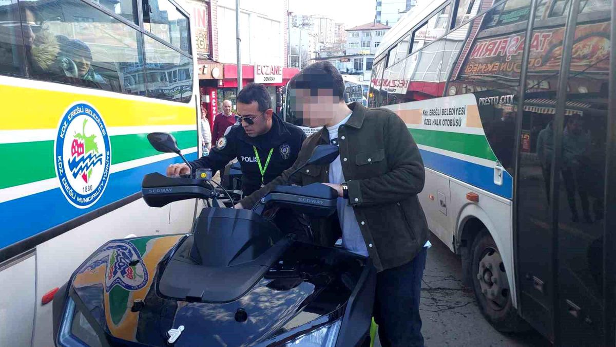 Zonguldak\'ta Tehlikeli Kovalamaca: Genç Sürücüye 35 Bin TL Cezai İşlem
