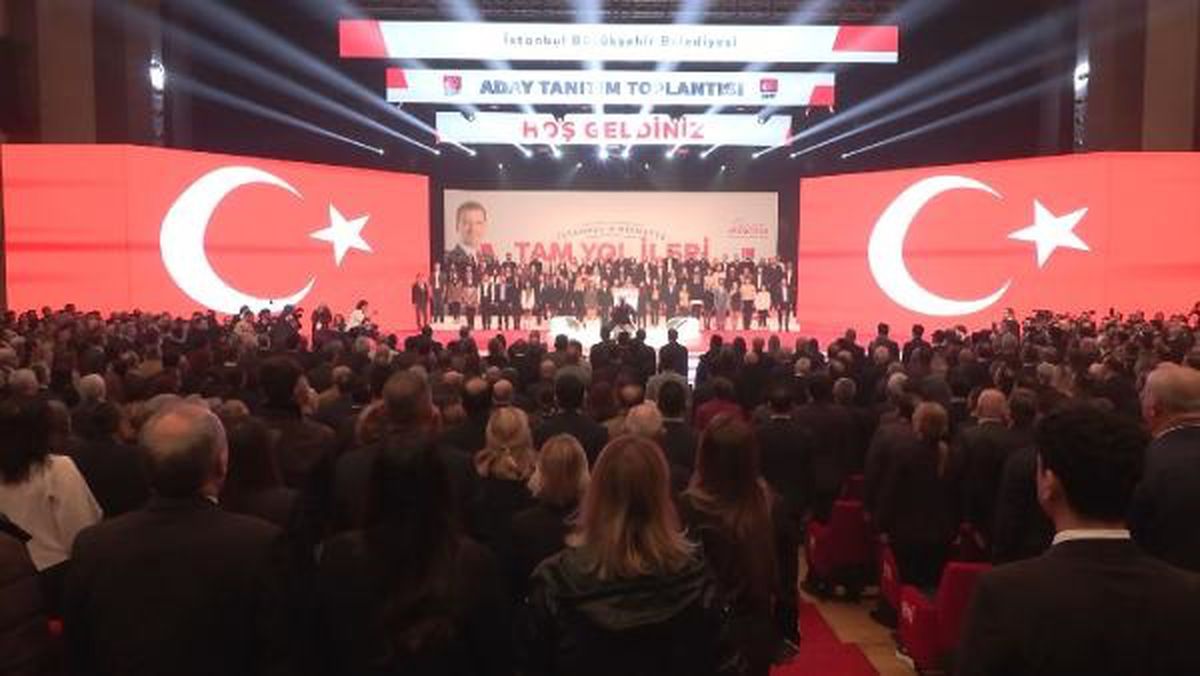 İstanbul Büyükşehir Belediye Başkanı Ekrem İmamoğlu, yeniden aday gösterildi