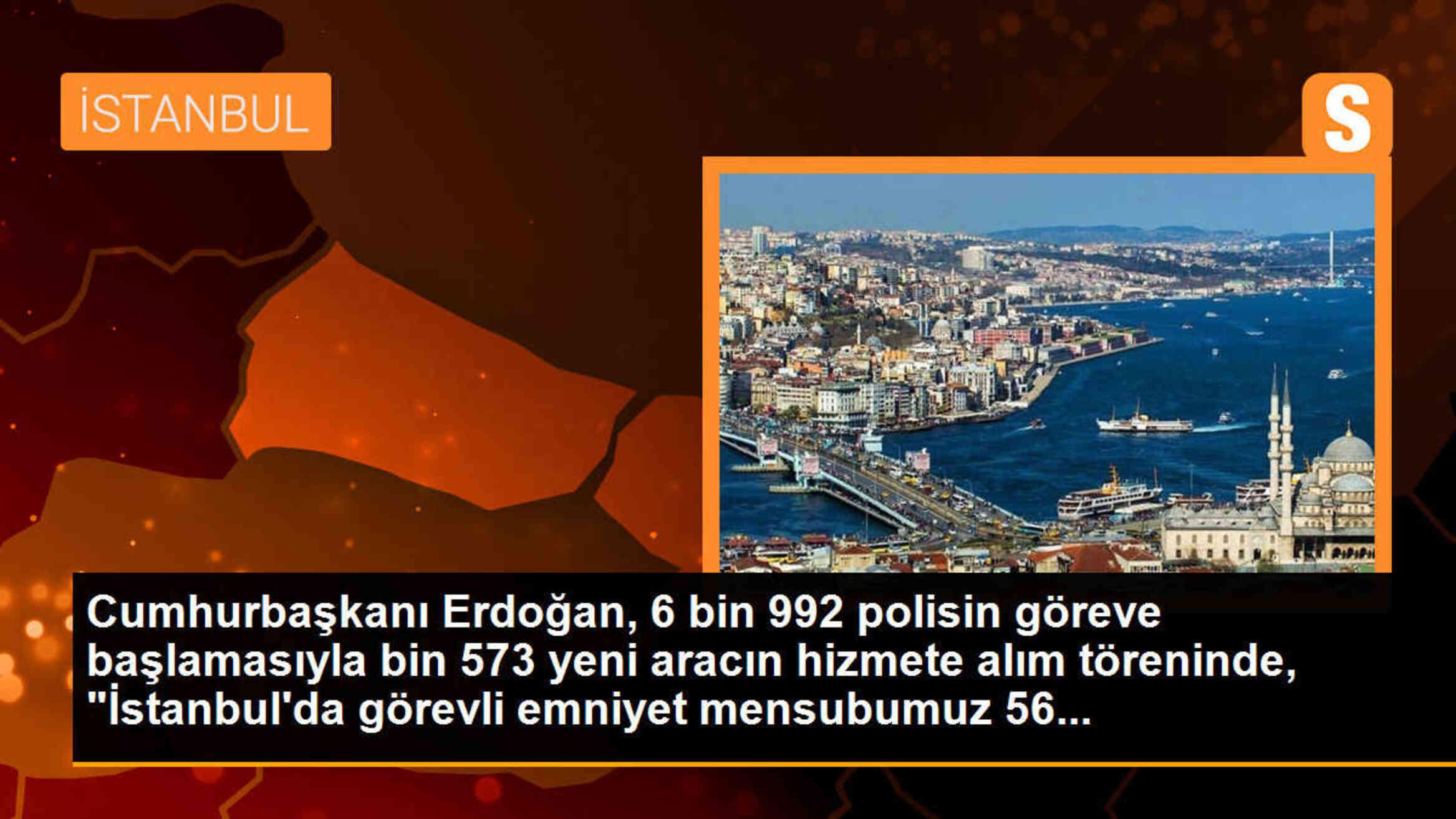 Cumhurbaşkanı Erdoğan, 6 bin 992 polis ve bin 573 aracın hizmete alım töreninde konuştu