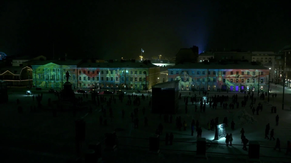 Helsinki\'de Lux Festivali Büyüleyici Işık Sanatı Eserleriyle Gerçekleşti