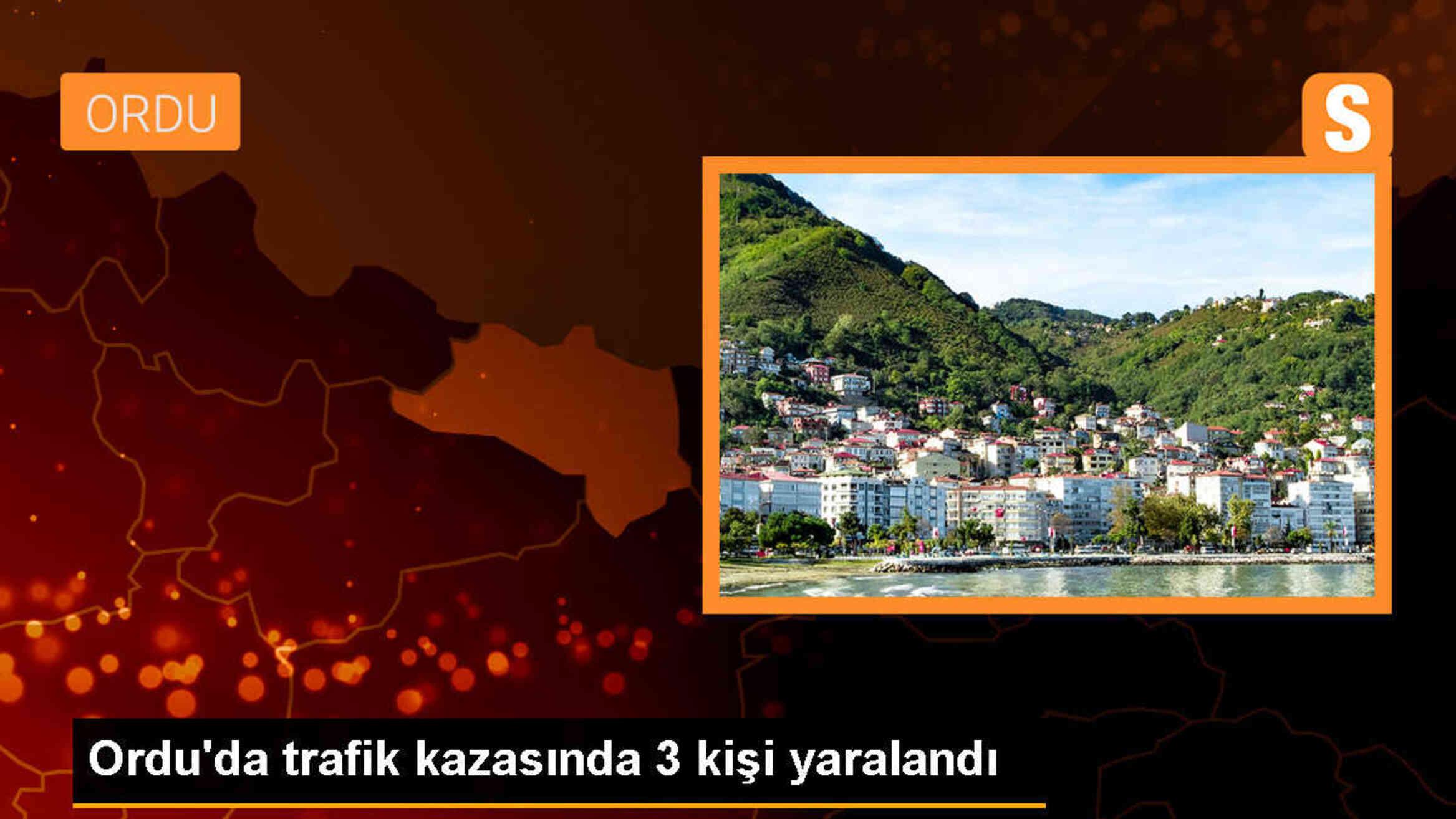 Ordu\'da trafik kazası: 3 kişi yaralandı