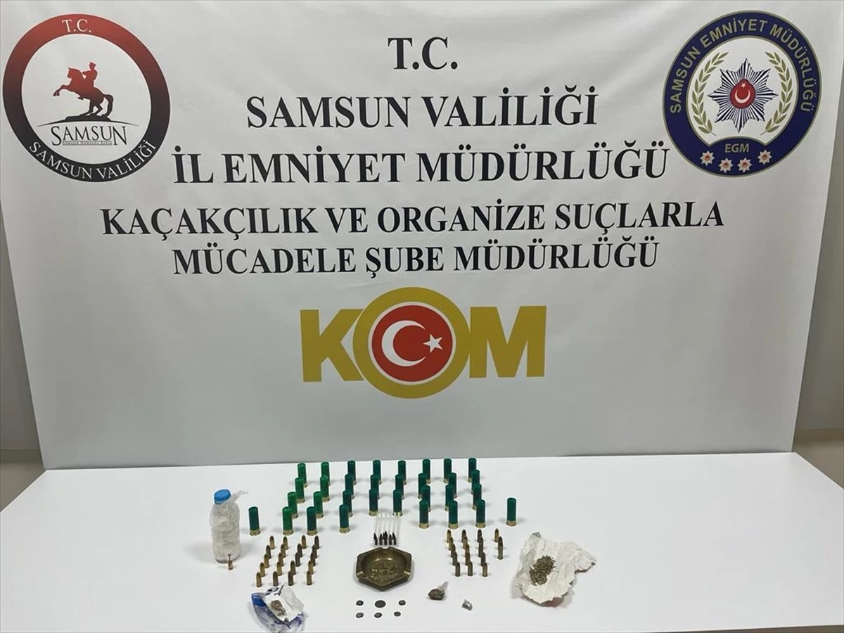 Samsun\'da Tarihi Eser Operasyonunda Şüpheli Gözaltına Alındı