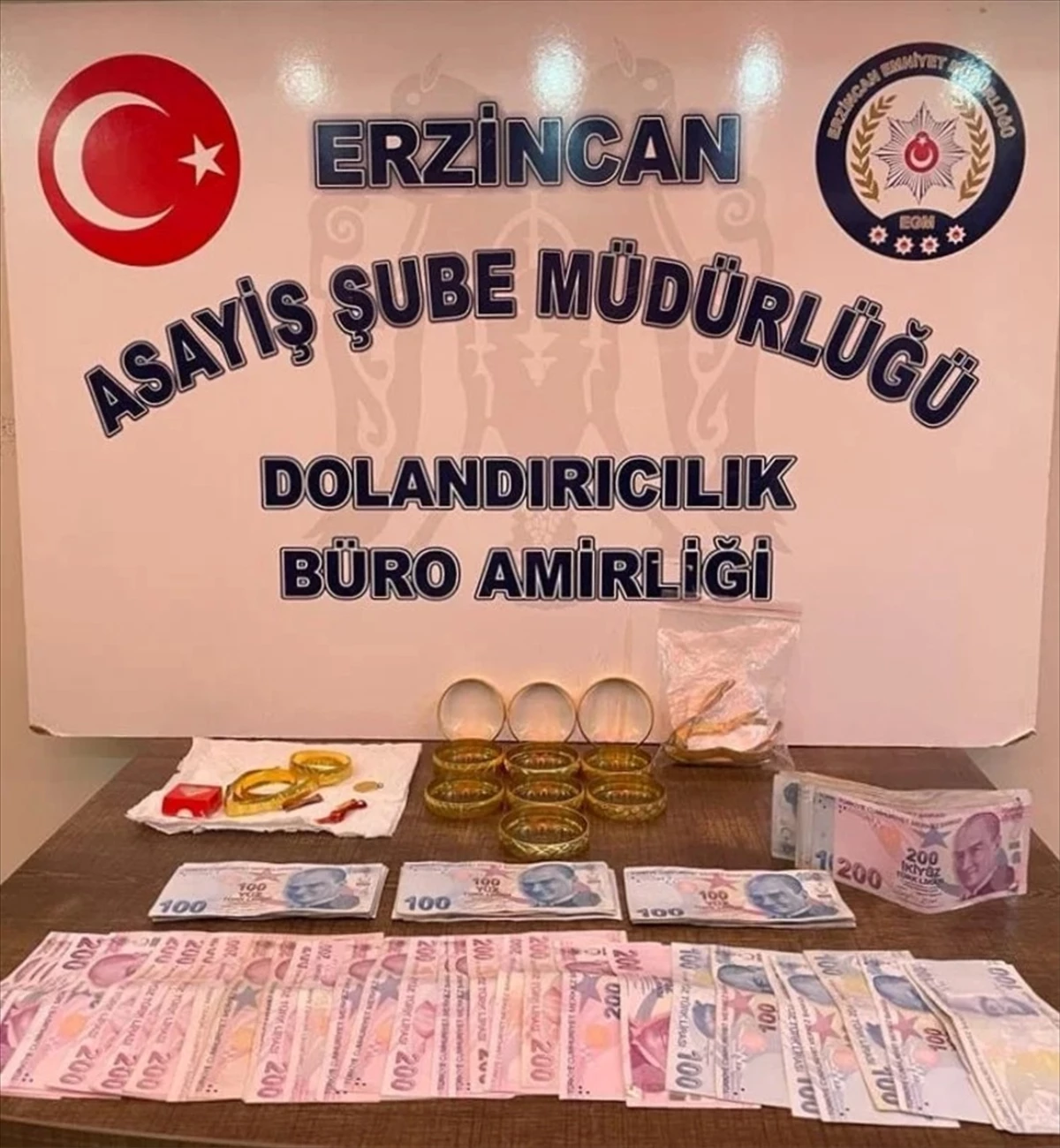 Erzincan\'da Kuyumculara Sahte Altın Satmak İsteyen 2 Şüpheli Gözaltına Alındı