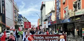 Isparta'da Sağlık Çalışanları İsrail'in Gazze'ye Yönelik Saldırılarını Protesto Etti