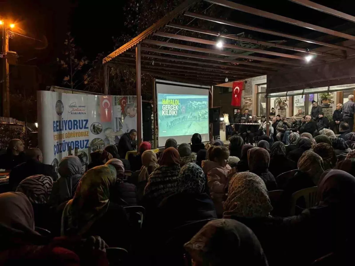 Karabiga Belediye Başkanı Ahmet Elbi, Ulu Cami Mahallesinde mahalle buluşması düzenledi