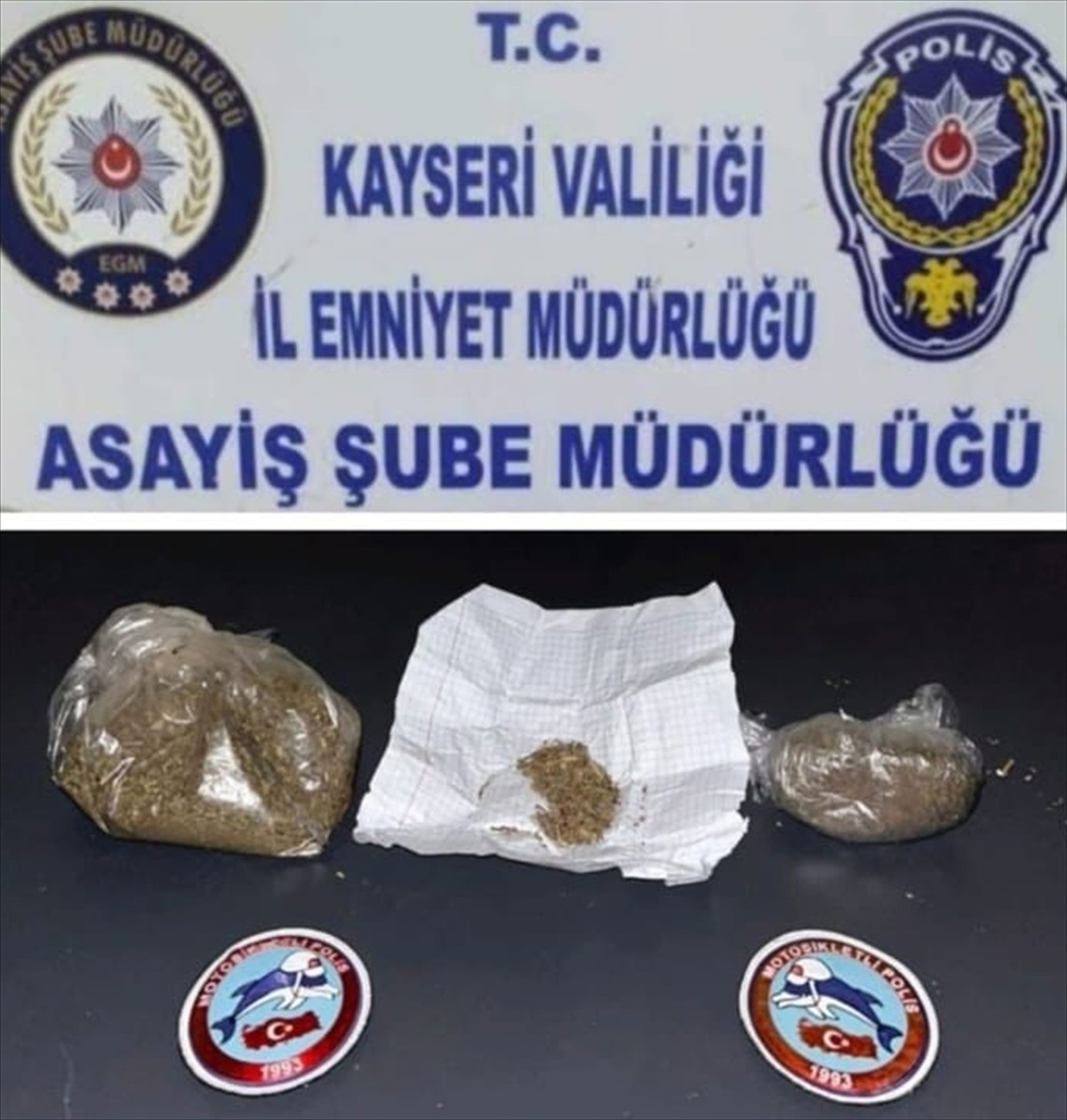 Kayseri\'de polis ekiplerini görünce kaçan 2 şüpheli yakalandı