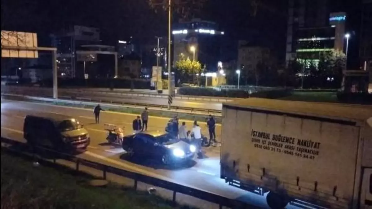 Maltepe\'de Motosiklet Kazası: Sürücü Ağır Yaralı